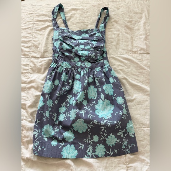 Free People Dresses & Skirts - Women’s Floral A-Line Dress in Teal and Dark Gray